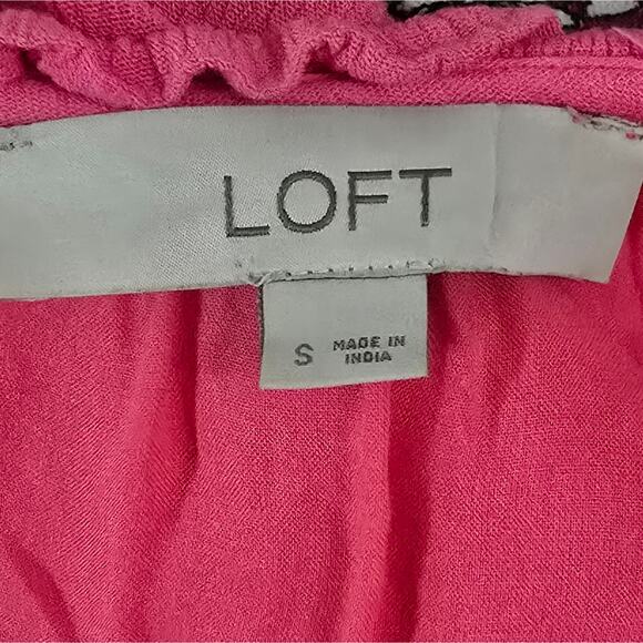 Loft Boho Comfy Pink Long Sleeve Women's Dress Size Small - Picture 6 of 6